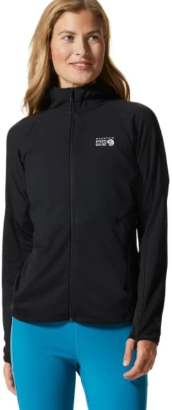Mountain Hardwear Stratus Range Full Zip naisten fleecehuppari, musta