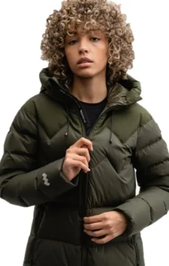 Mountain Works Cocoon Down Coat naisten untuvatakki, Military