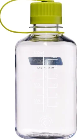 Nalgene Bottle 0,5 L Narrow Mouth Sustain Clear/green