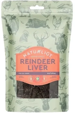 Naturligt Farm & Forest Reindeer Liver makupalat, 120g