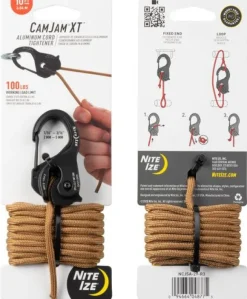 Nite Ize CamJam XT Aluminum narulukko + naru, 3 m
