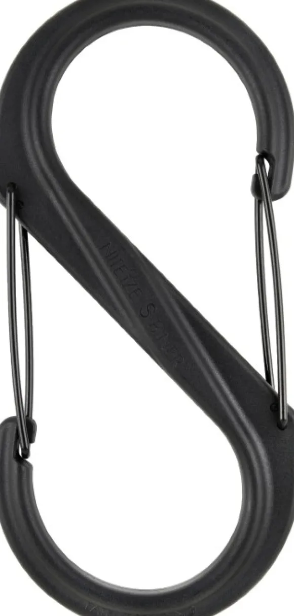 Nite Ize S-Biner Plastic #10 -karbiinihaka, musta
