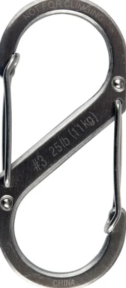 Nite Ize S-Biner Stainless karabiinihaka, koko 3