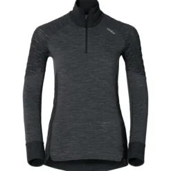 Odlo X-Warm Half-Zip L/S -naisten kerrastopaita musta