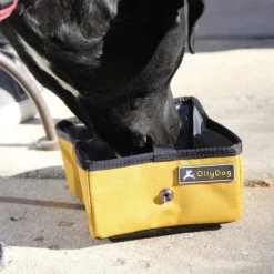 Ollydog Crumple Travel Bowl koirien matkakuppi, camo, 0,5L