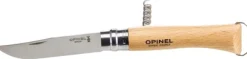 Opinel Corkscrew, Bottle Opener, Knife N°10 veitsi korkkiruuvilla ja pullonavaajalla, Beechwood