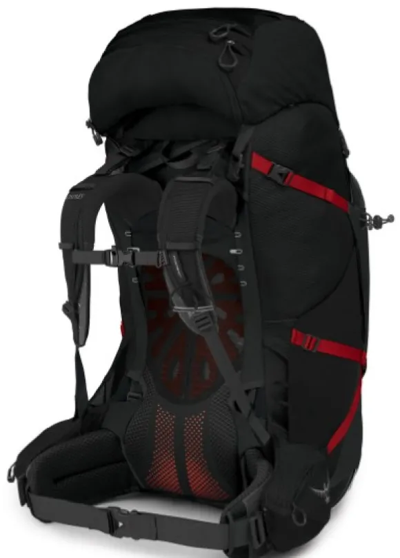 Osprey Aether Plus 100 rinkka, musta