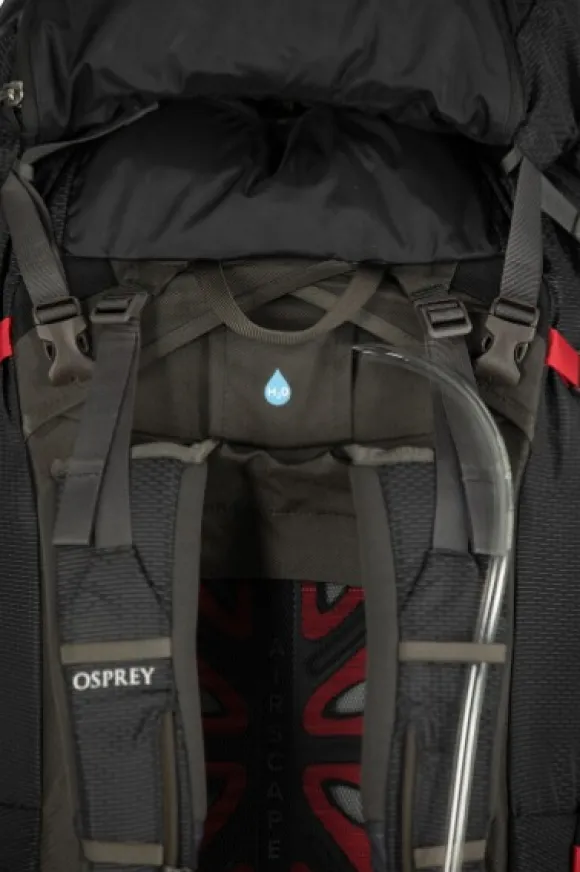 Osprey Aether Plus 100 rinkka, musta