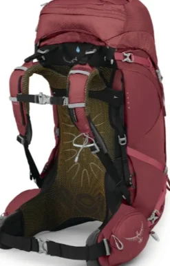 Osprey Aura AG 50 naisten rinkka, Berry Sorbet Red