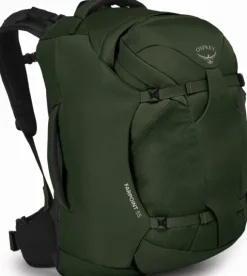 Osprey Farpoint 55 matkailurinkka, vihreä