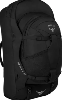 Osprey Farpoint 70 matkailurinkka, musta