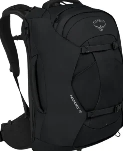 Osprey Farpoint 40 matkailurinkka, musta