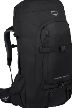 Osprey Farpoint Trek rinkka 75L, musta