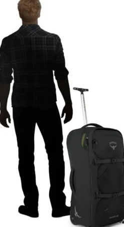 Osprey Farpoint Wheels 65 matkailurinkka, musta