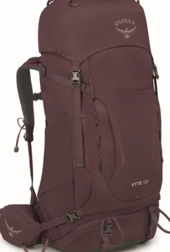 Osprey Kyte 58 naisten rinkka, ruskeapunainen
