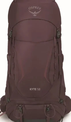 Osprey Kyte 58 naisten rinkka, ruskeapunainen