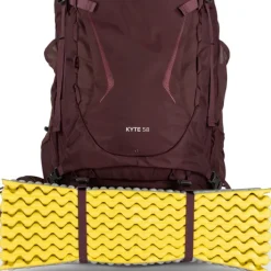 Osprey Kyte 58 naisten rinkka, ruskeapunainen