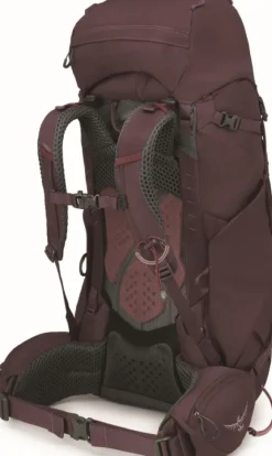 Osprey Kyte 58 naisten rinkka, ruskeapunainen