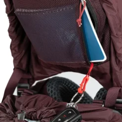 Osprey Kyte 58 naisten rinkka, ruskeapunainen