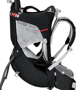 Osprey Poco Child Carrier lapsenkantorinkka sadesuojalla, musta