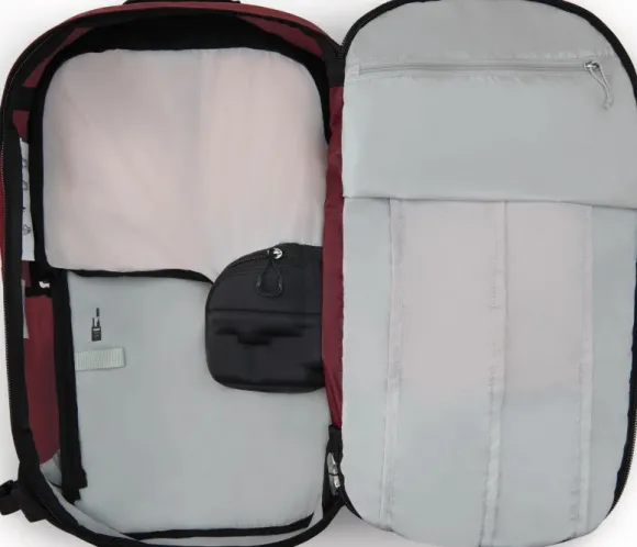 Osprey Soelden Pro Avy 32 laskettelureppu, punaruskea/musta