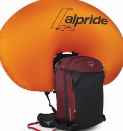 Osprey Soelden Pro Avy 32 laskettelureppu, punaruskea/musta