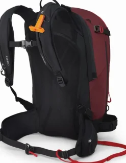 Osprey Soelden Pro Avy 32 laskettelureppu, punaruskea/musta