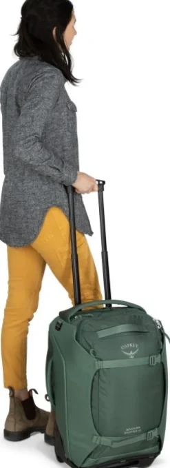 Osprey Sojourn Shuttle 45 matkalaukku, harmaavihreä