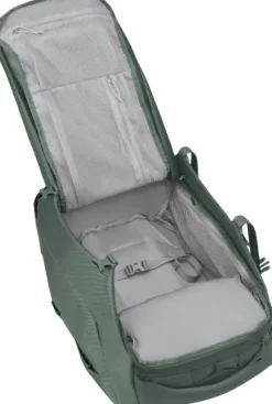 Osprey Sojourn Shuttle 45 matkalaukku, harmaavihreä