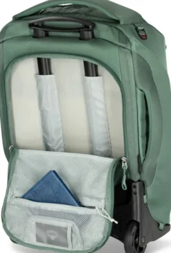 Osprey Sojourn Shuttle 45 matkalaukku, harmaavihreä