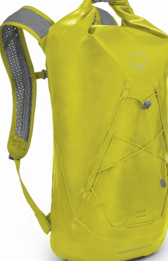 Osprey Transporter Roll Top WP 18 reppu rullasulkimella, keltavihreä