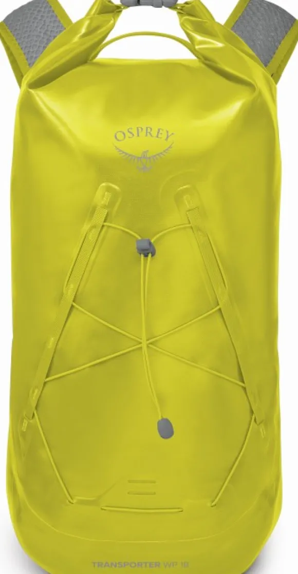 Osprey Transporter Roll Top WP 18 reppu rullasulkimella, keltavihreä