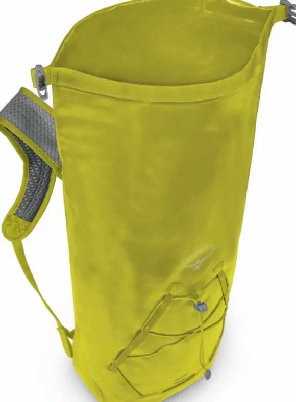 Osprey Transporter Roll Top WP 18 reppu rullasulkimella, keltavihreä