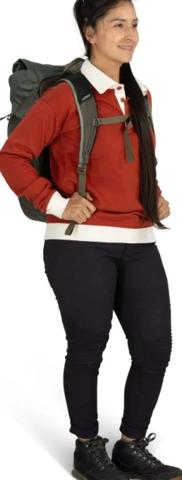 Osprey Transporter Roll Top Pack Pine Leaf/Earl Grey