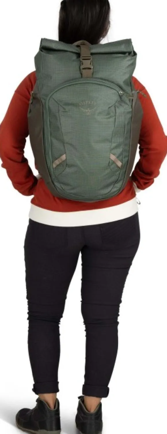 Osprey Transporter Roll Top Pack Pine Leaf/Earl Grey