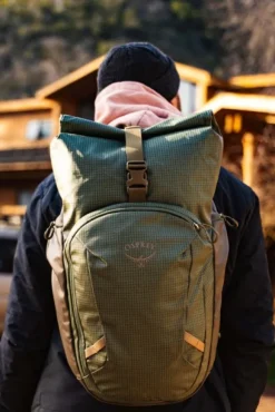 Osprey Transporter Roll Top Pack Pine Leaf/Earl Grey