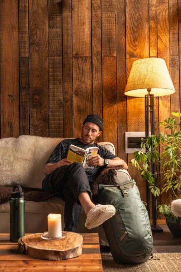 Osprey Transporter Roll Top Pack Pine Leaf/Earl Grey