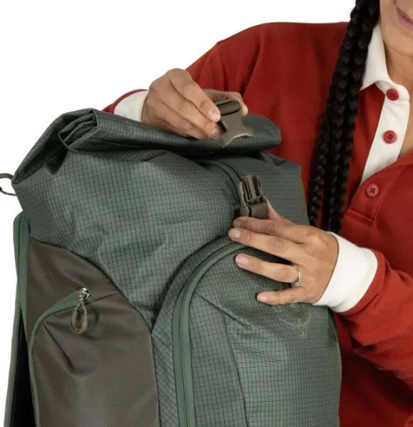 Osprey Transporter Roll Top Pack Pine Leaf/Earl Grey