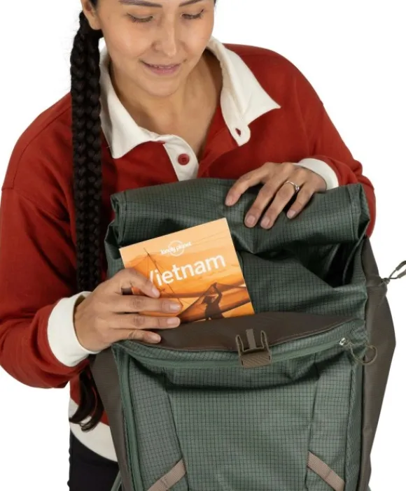 Osprey Transporter Roll Top Pack Pine Leaf/Earl Grey