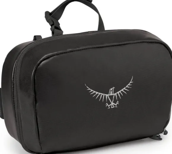 Osprey Transporter toilettilaukku ripustuskoukulla, musta