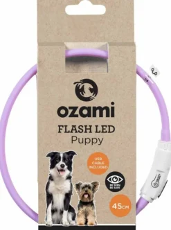 Ozami Halsband Flash Puppy Led Lila 45 cm