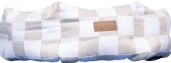 PAIKKA Check Bed Beige 95 cm