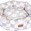 PAIKKA Check Bed Beige 60 cm