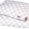 PAIKKA Check Mattress Beige 125 x 80 cm