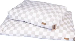 PAIKKA Check Mattress Beige 125 x 80 cm
