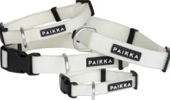 PAIKKA Glow Collar kaulapanta, 2,5x44-65 cm, White
