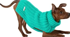 PAIKKA Knit Sweater koiran villapaita, 20-30 cm, Green