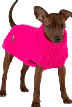 PAIKKA Knit Sweater koirien villapaita, 20-30 cm, Pink