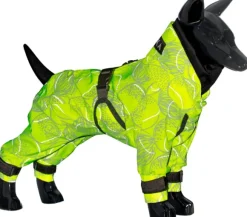 PAIKKA Rain Suit koiran sadehaalari, 55 - 60 cm, neonkeltainen