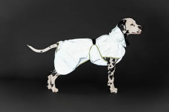 PAIKKA Reflective Shell Raincoat Matcha 35-50 cm